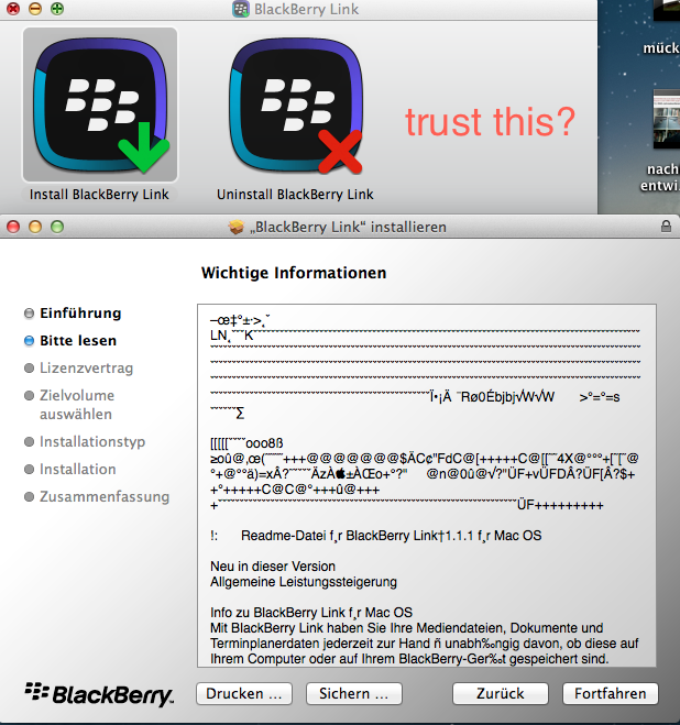 trust blackberry software