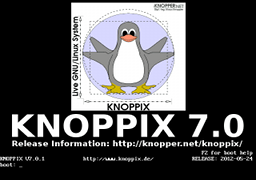 knoppix701 bootscreen knoppix debian   download youtube videos minitube