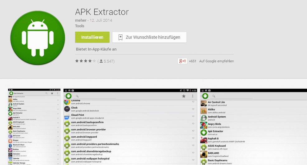 app extractor screenshots