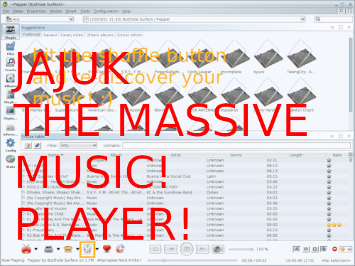 cool & tested GNU Linux software – excellent Jajuk Music Player for large libraries – re-discover your Music collection