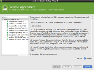 android studio licence