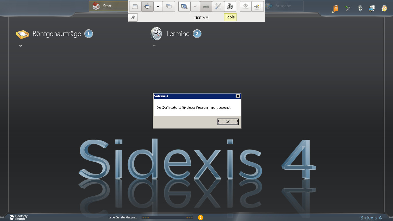Sidexis4 – 3d xray and kvm virtualization