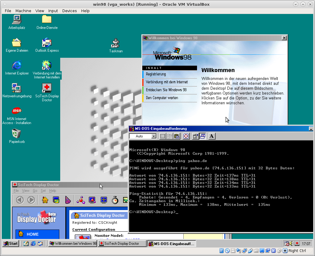windows 98 online vm