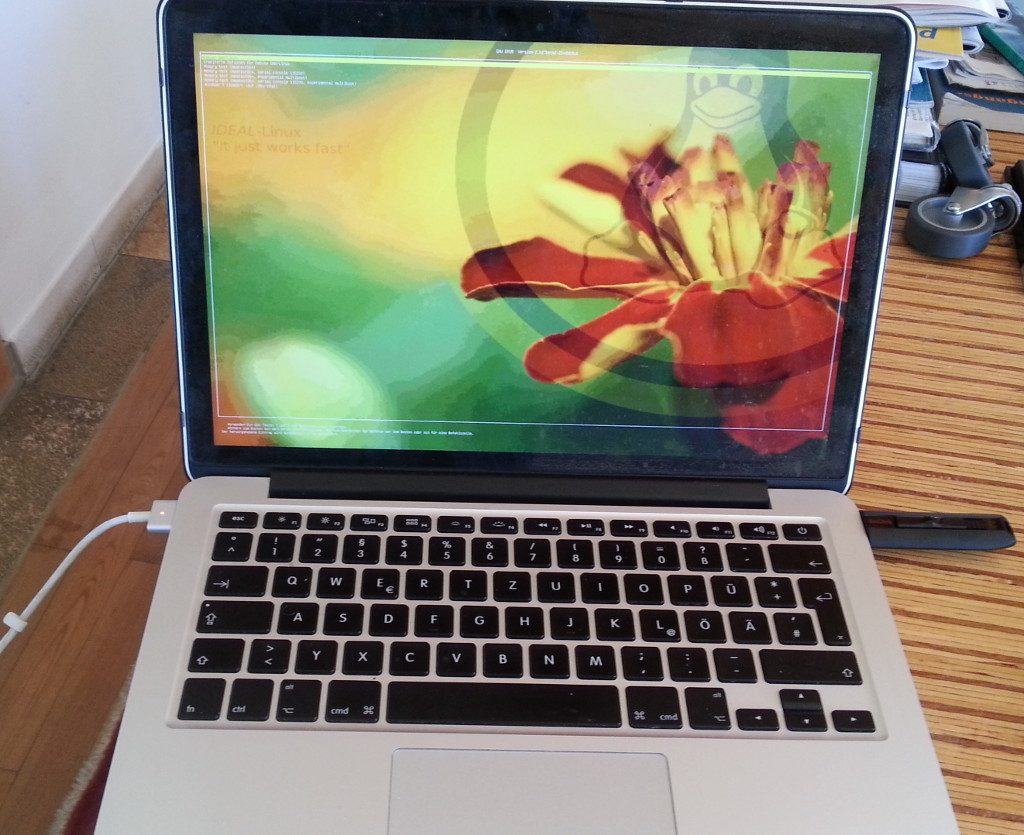 MacBook Pro 11.1 running debian