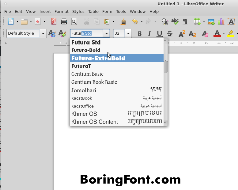 GNU Linux – how to – great font preview selection tools – Fedora CentOS RedHat – adding new fonts to the system for LibreOffice to use
