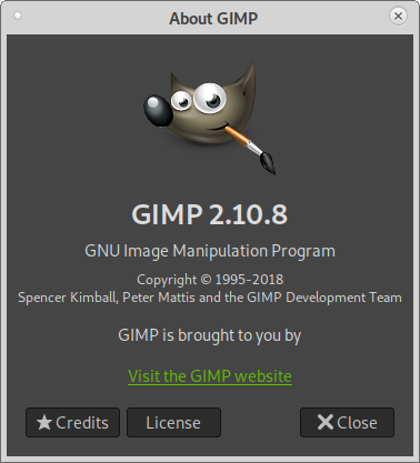 gnu linux debian – gimp 2.10.8 (the grey version) can not subtract from an empty selection