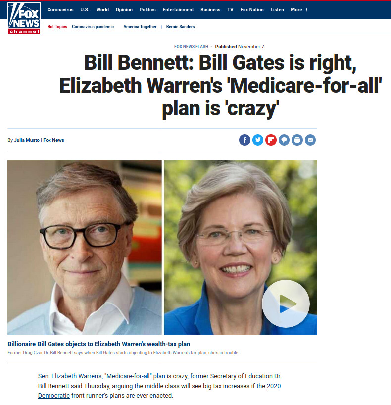 https://www.foxnews.com/media/bill-bennett-elizabeth-warren-2020-tax-medicare-for-all