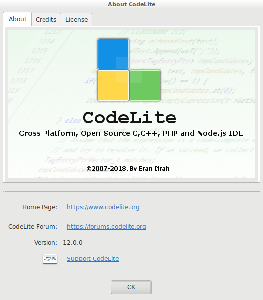 building codelite v12 for-on Debian 9 – and step debug around glibc