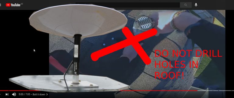 » How to get StarLink Support – Roof Mounting StarLink Dish – NO HOLES
