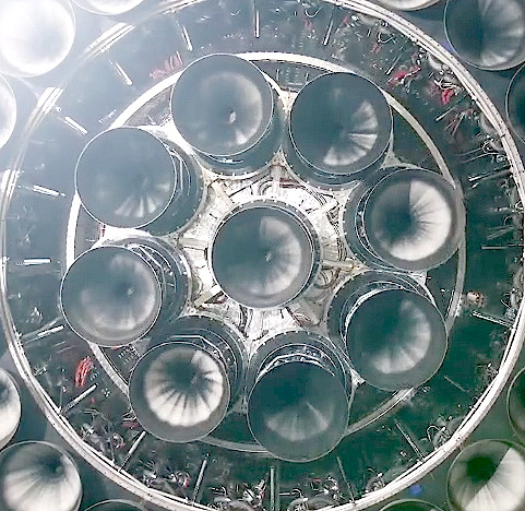 Starship Super Heavy engine steering test