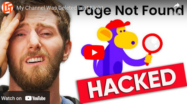 Linus Tech Tips Team: Youtube Account hijacked & DELETED for Elon-live-stream-Crypto-Scam via well faked Mail Attachment.pdf.zip