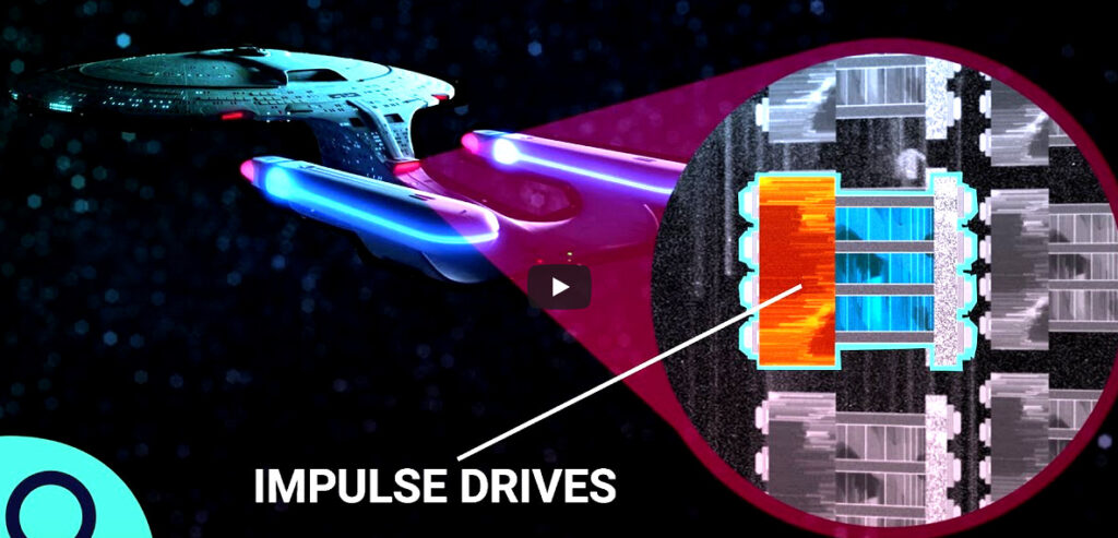 <a href="https://www.youtube.com/watch?v=0bp8fk5rosI">Two Scientists (one since 30 years putting a lot of his own money into it) Are Building a Real Star Trek 'Impulse Engine, https://www.youtube.com/watch?v=0bp8fk5rosI</a>