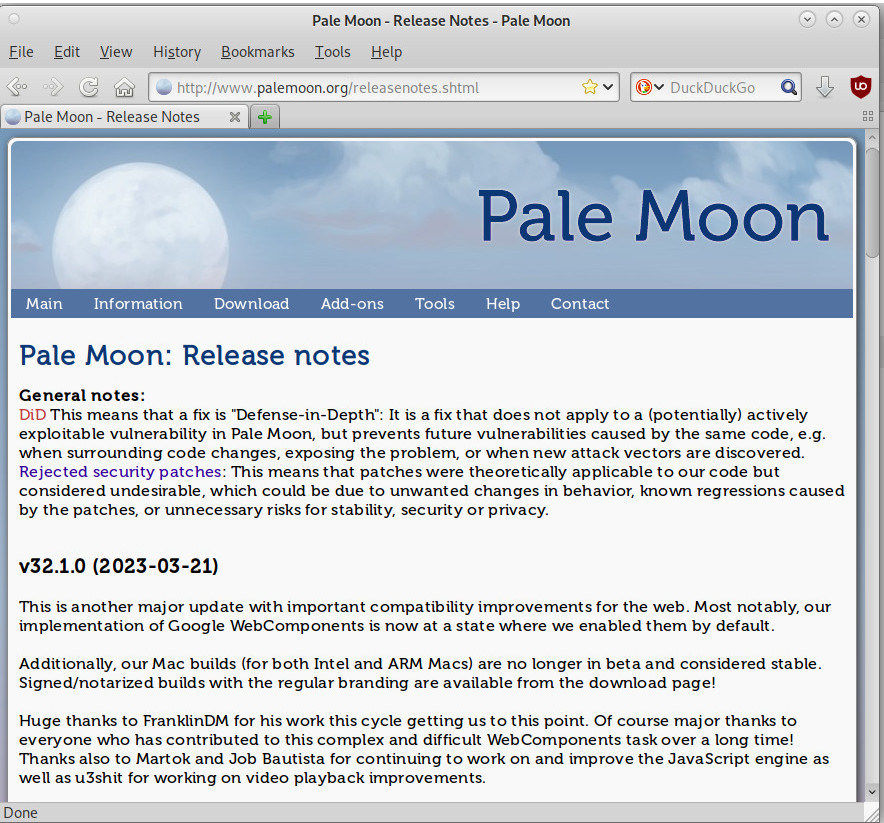 https://www.palemoon.org/download.shtml GTK3 version works like a charm under Debian 11 MATE